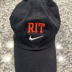 Nike Black Cap with Red RIT Embroidery